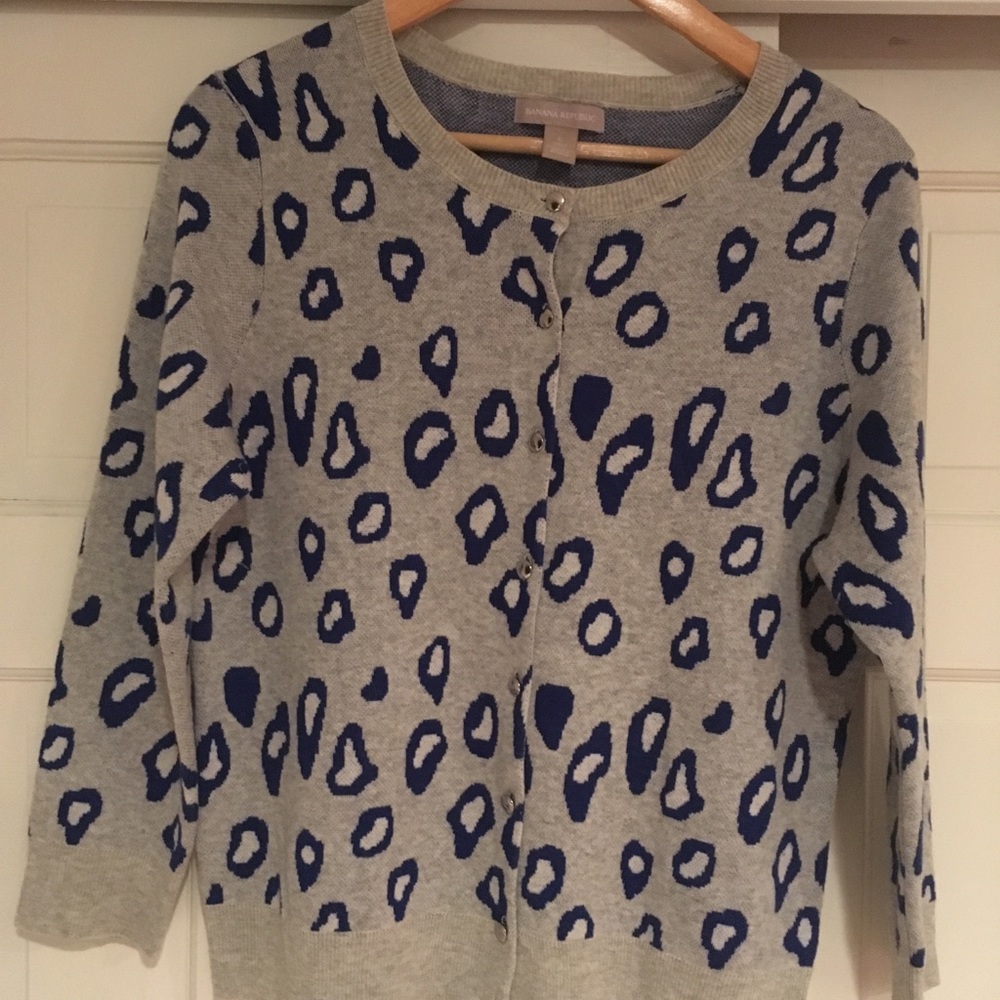 Animal print cardigan